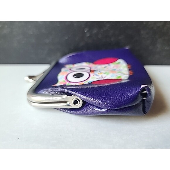 Purple Owl Coin Purse, USED - Picture 5 of 10